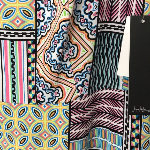 ON HOLD  Nicole Miller Studio * Bright Print Dress - Picture 3 of 8